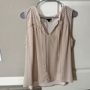 Ann Taylor Sleeveless Tie Neck Blouse